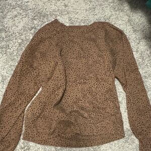 Abercrombie & Fitch Brown Patterned Top